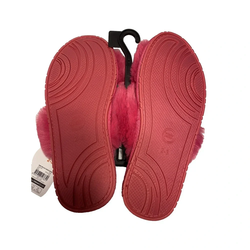 wonder nation girls pink sandal‎ slippers hard sole size 2-3